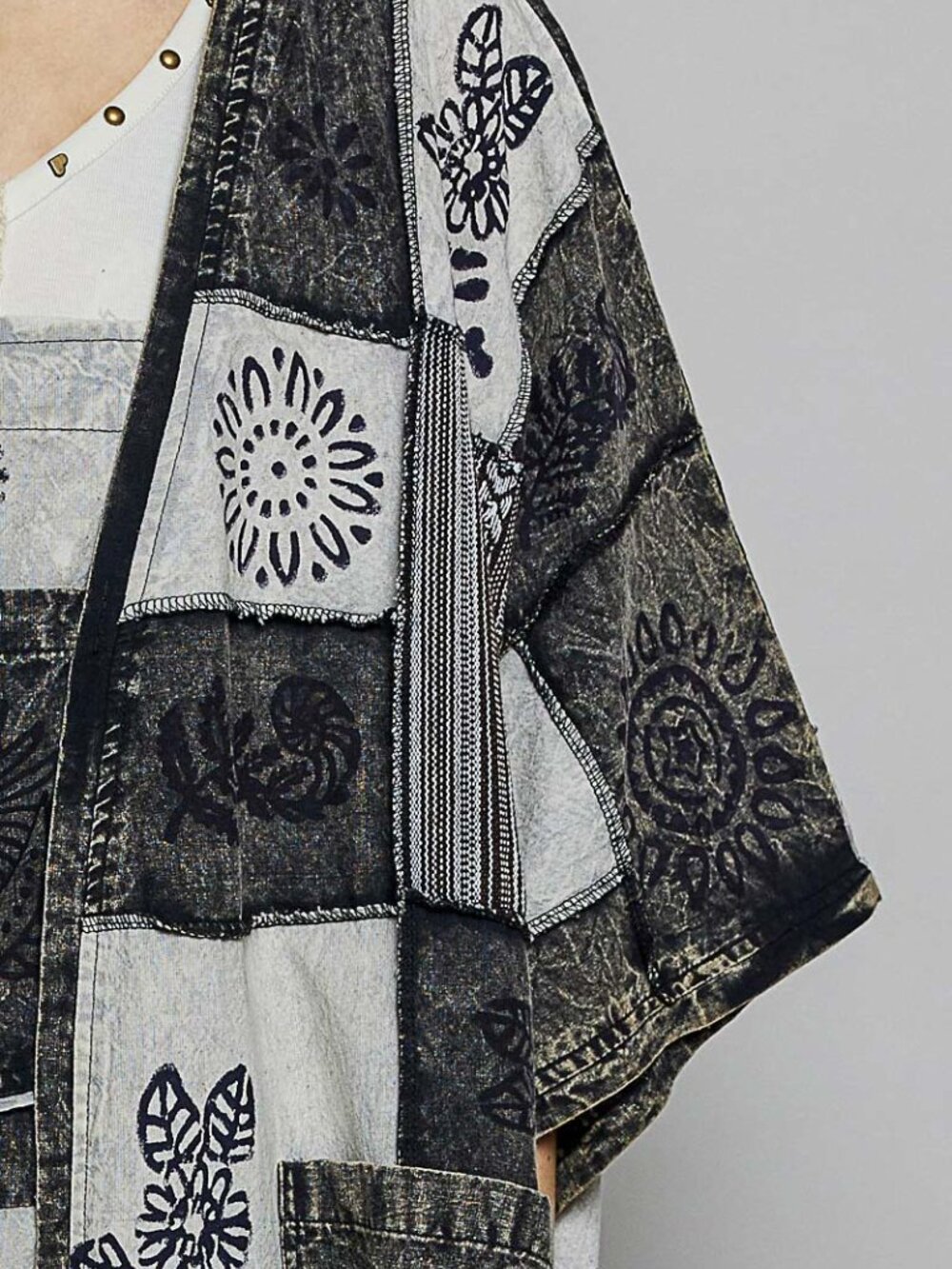 POL Patchwork Duster Kimono - Picture 4 of 7